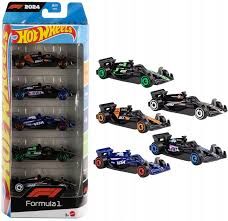 Hot Wheels Pack 5 Vehículos De Fórmula 1
