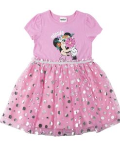 Vestido Single Jersey Fantasia Minnie