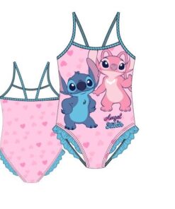 Bañador Stitch Y Angel Corazones