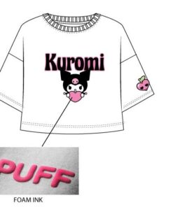 Camiseta Corta Kuromi