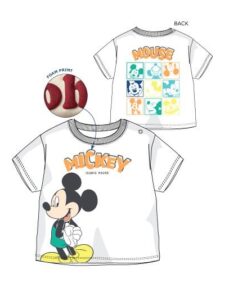 Camiseta Bebe Mickey Dibujo Espalda