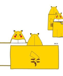 Toalla Micro Con Capucha Pikachu