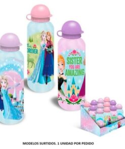 Botella Aluminio 500ml 3 Diseños Frozen