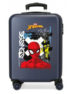 Trolley Abs 55cm. 4r. Graffity Of Spiderman Marino