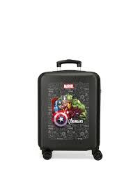 Trolley Abs 55cm. 4r. Team Avengers Negro
