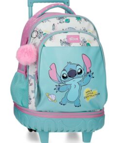 Mochila Compact 2r. Stitch Hearts