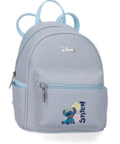 Mochila 23cm. Tiki Stitch  Denim