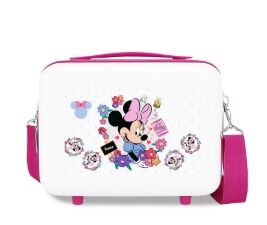 Neceser Abs Adap. Minnie  Flowers Blanco