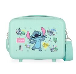 Neceser Abs Adap. Stitch Little Destruction Turquesa