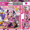 Puzzles Progresivos Minnie Ayudantes Felices 12+16+20+25