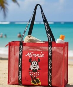 Bolso De Playa Rejilla Grande Minnie Mouse