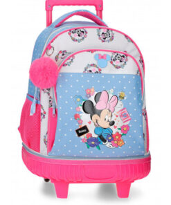 Mochila Compact 2r. Minnie Flowers
