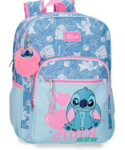 Mochila Adap. 38cm. Stitch Hearts