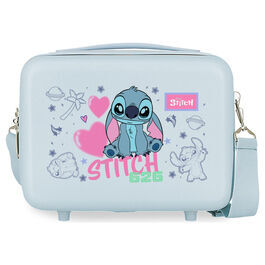 Neceser Abs Adap. Stitch  Hearts Azul Claro