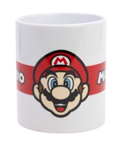 Taza Ceramica Sb 325 Ml En Caja Super Mario Face Dnls