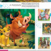 Puzzles Progresivos Disney Animals 12+16+20+25