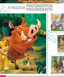 Puzzles Progresivos Disney Animals 12+16+20+25