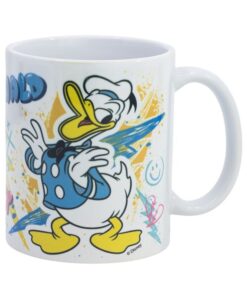 Taza Ceramica Sb 325 Ml En Caja Donald Daisy Graffiti
