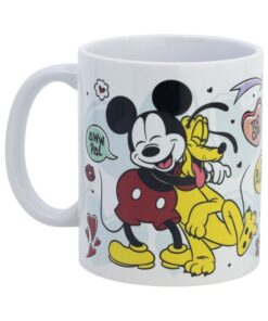 Taza Ceramica Sb 325 Ml En Caja Mickey Pluto Friends
