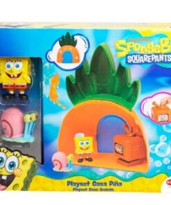 Casa Piña Bob Esponjas Casa Piña Con 2 Figuras Bizak