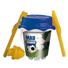 Cubo Playa Equipado Real Madrid C/moldes