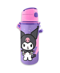 Botella Aluminio Con Asa 600ml Kuromi
