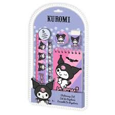 Set De Papelería 5 Pcs Kuromi