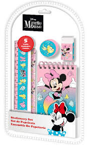 Set De Papelería 5 Pcs Minnie