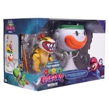 Super Mario Galaxy - Figura De Acción Premium De Bowser Jr. 13 Cm Con Clown Car Funcional